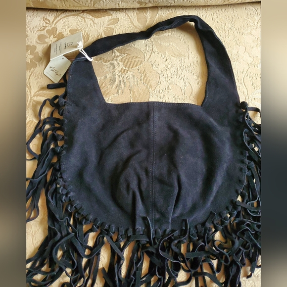 Riley Fringe Bag/Black - Picture 7 of 9